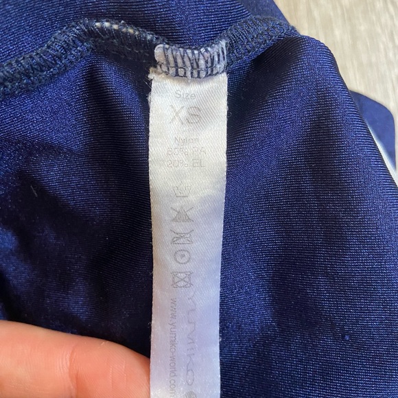 SOLD!!! Yumiko Leotard - Navy Blue Marisa, Size XS - Picture 7 of 8